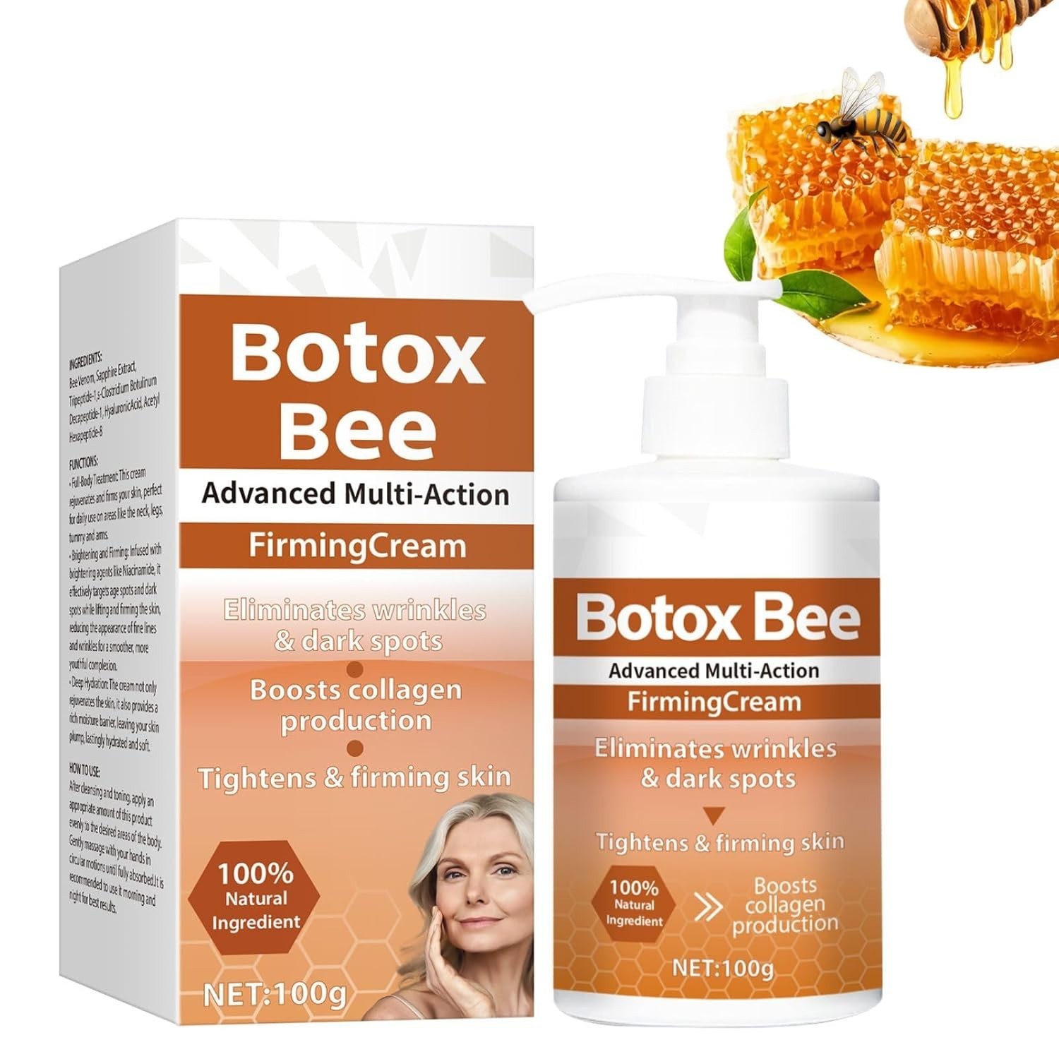 Advanced Multi-Action Firming Cream,Bee Venom Wrinkle Removal Cream 5.3 oz