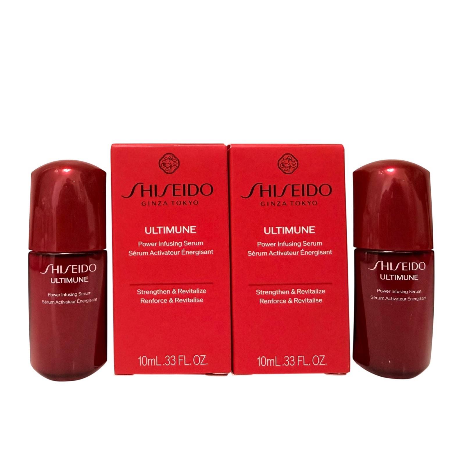 Shiseido ULTIMUNE Power Infusing Serum Travel Mini Size 10ml/0.33 oz Each x2