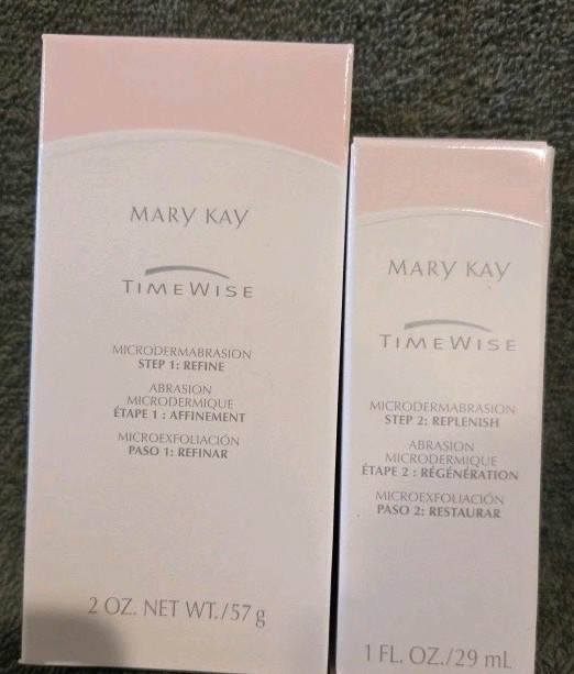 Mary Kay Timewise Microdermabrasion Set STEP 1 REFINE & STEP 2 REPLENISH *NEW*