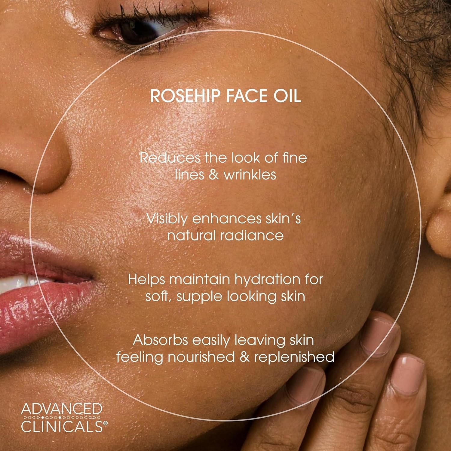 Lightweight Rosehip Oil with Vitamin E – 1.8 Fl Oz for Smooth, Glowing Skin