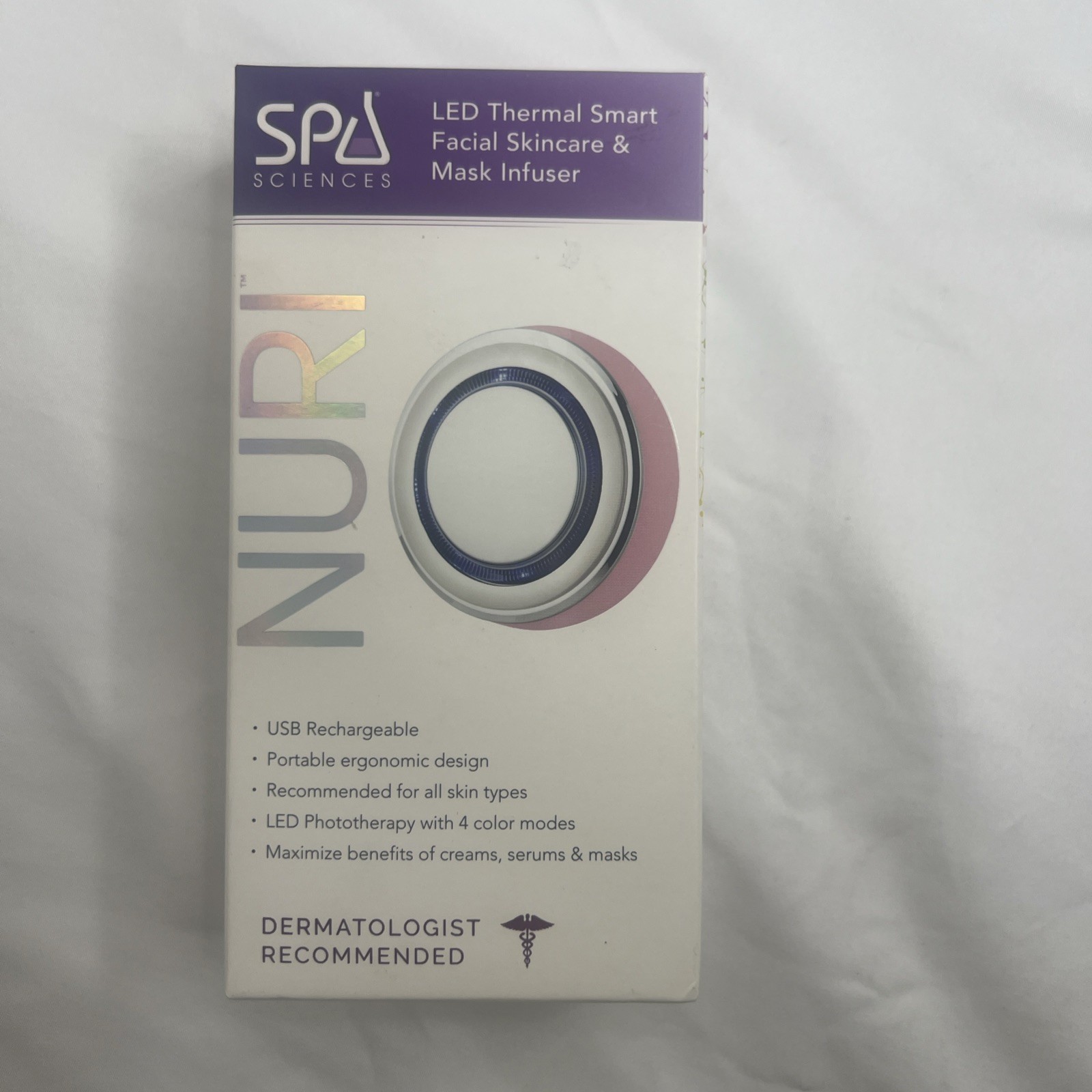 Spa Sciences NURI LED Thermal Smart Facial Skincare & Mask Infuser