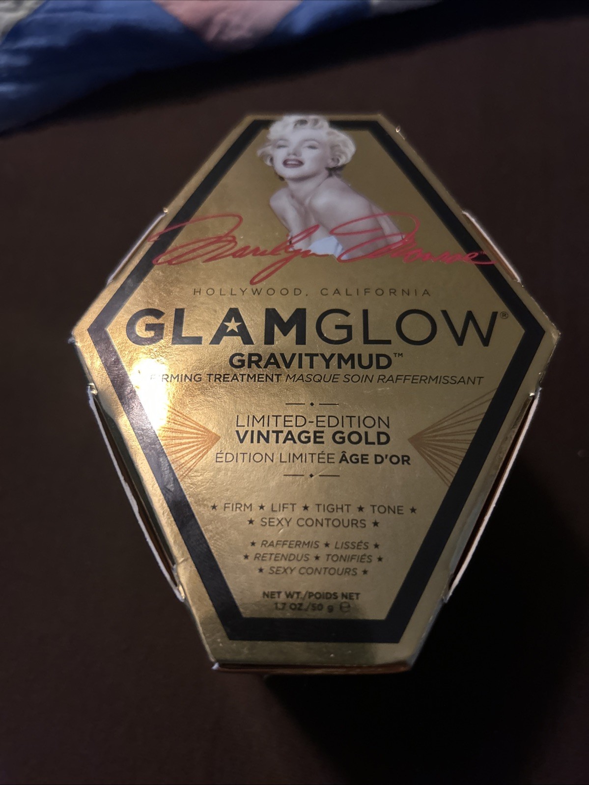 GlamGlow Gravitymud Firming Treatment Limited Edition Vintage Gold 1.7oz Sealed