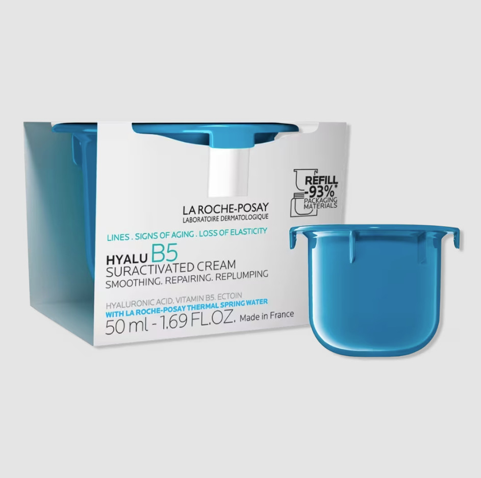 OFFER- La Roche Posay Hyalu B5 Suractivated Cream in Refillable Jar w/Refill NIB