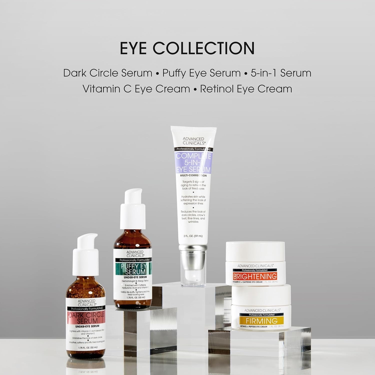 Smoothing 5-in-1 Eye Serum – Anti-Aging, Hydrating & Firming – 2-Pack Perfection