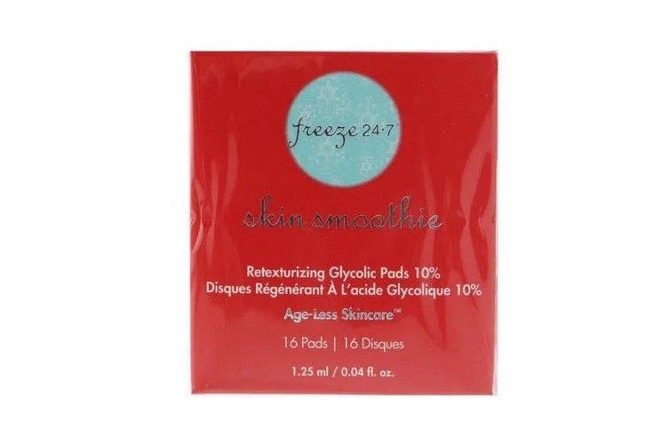 Freeze 24-7 Skin Smoothie Retexturizing Glycolic Pads 10% – 16 pads – 0.04 oz