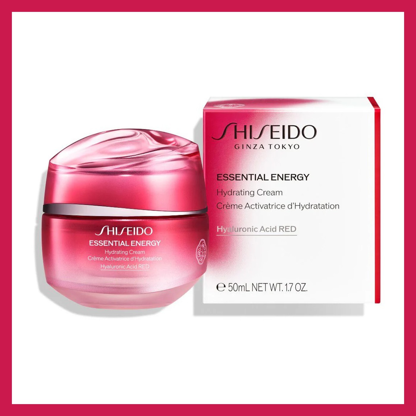 Shiseido Essential Energy Hydrating Cream 50ml – Hyaluronic Moisturizer – NEW