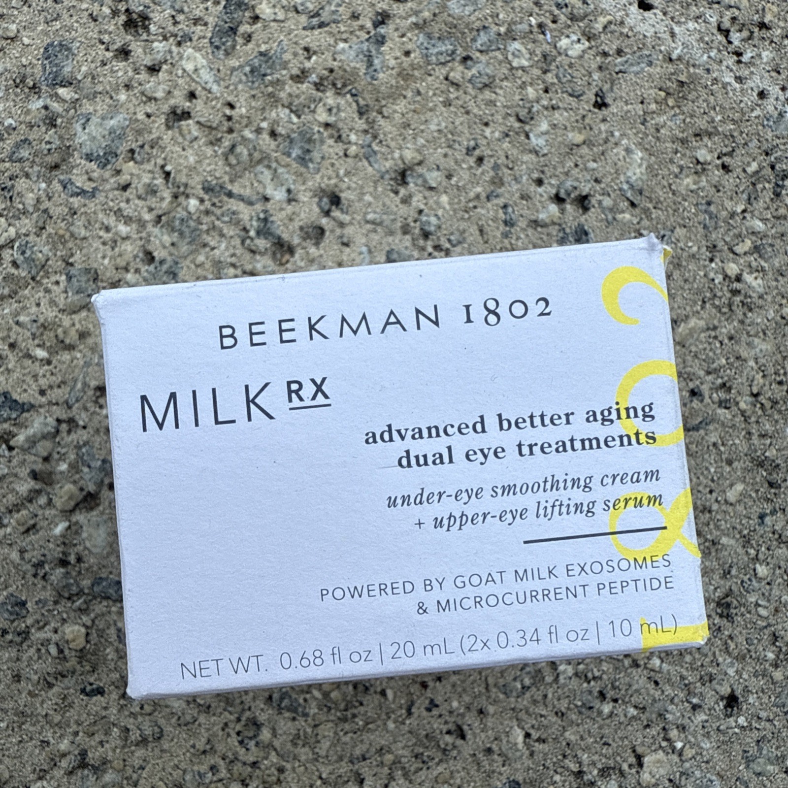 BEEKMAN 1802 MILK RX Advanced Better Aging Dual Eye Treatments 0.68 fl. oz. NEW