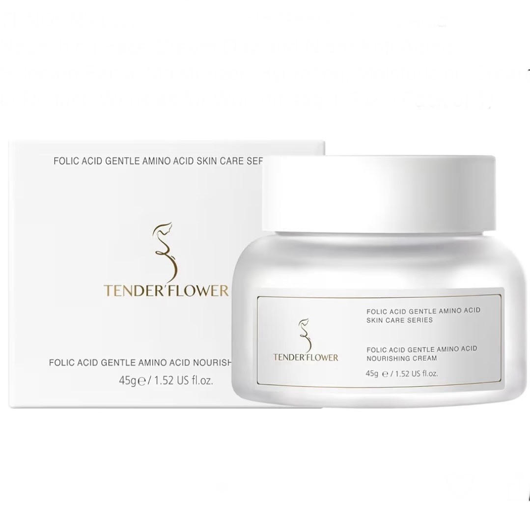 Tender Flower Folic Acid Gentle Amino Acid Nourishing Cream 1.52 Fl Oz Aging NEW