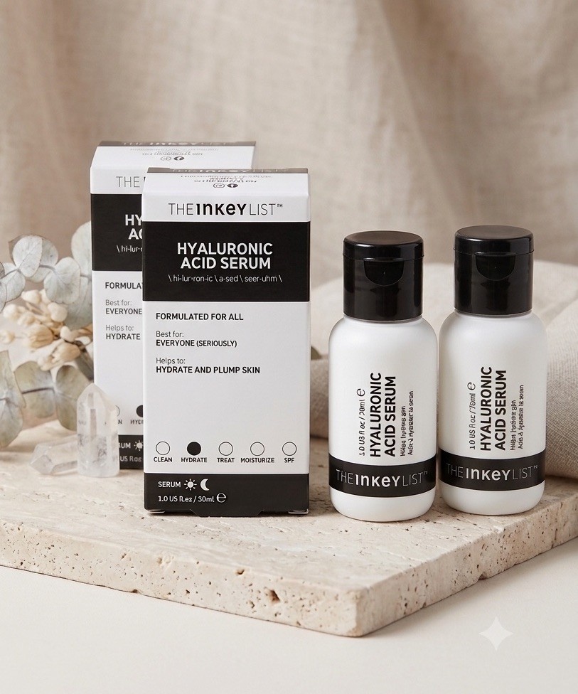 Lot of 2 The Inkey List Hyaluronic Acid Serum (1.0 oz / 30ml each) Brand New