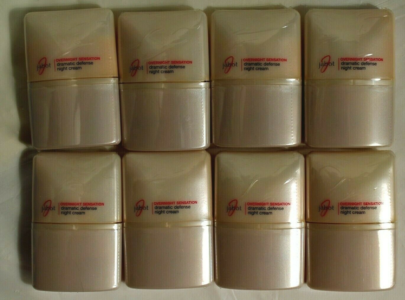 Lot of 8 NEW Jabot Overnight Sensation Night Cream 10 ml .33 oz each