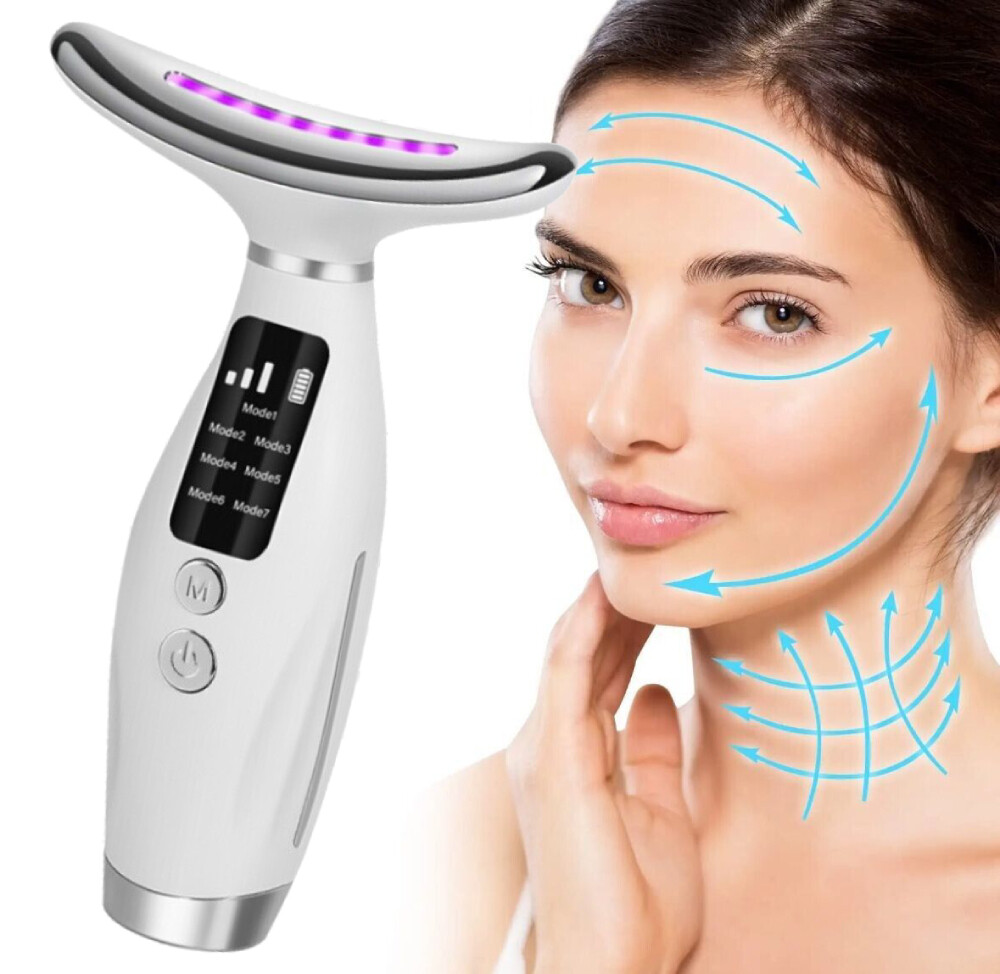 7 in One Red Light Therapy Anti Aging Face Massager Electric Face Lift Device