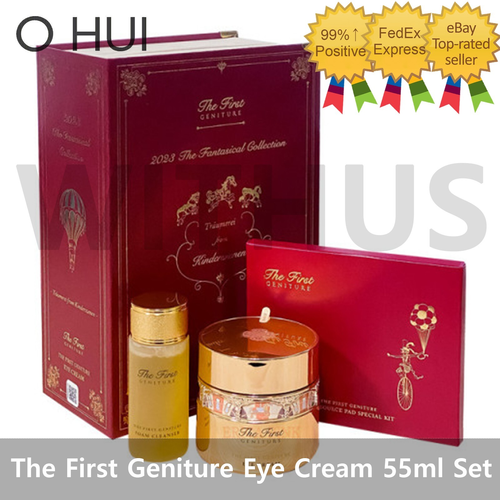 OHUI The First Geniture Eye Cream 55ml Special Set Anti Wrinkle Essence-Tracking