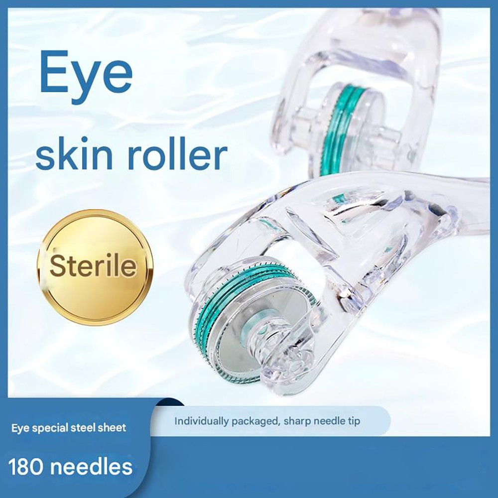 180 Pin Titanium Derma Roller Mirconeedle 0.25/0.5mm Scar Eye Fixed Dermaroller
