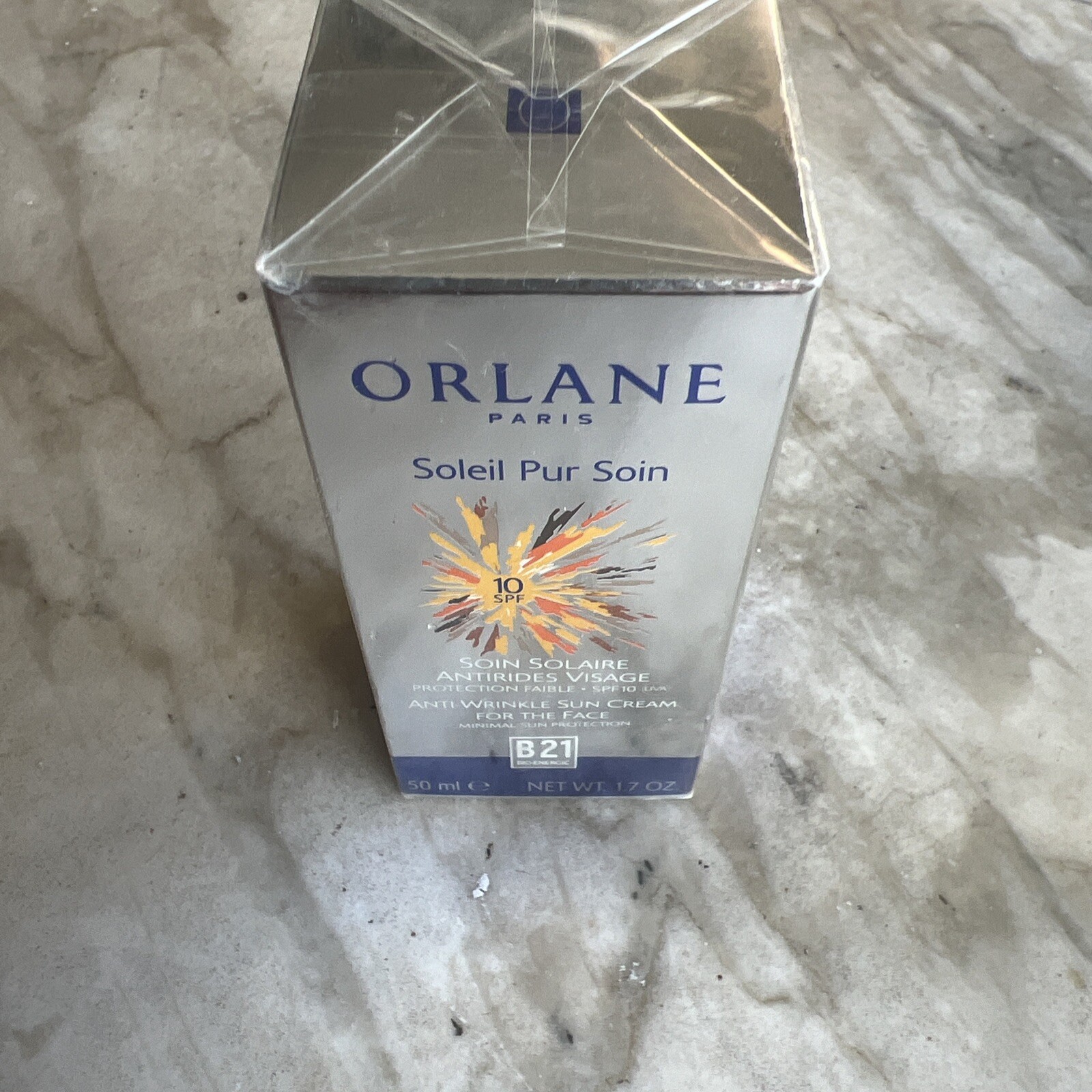 Orlane B21 ANTI WRINKLE SUN CREAM for the Face SPF 10 – 1.7 oz New