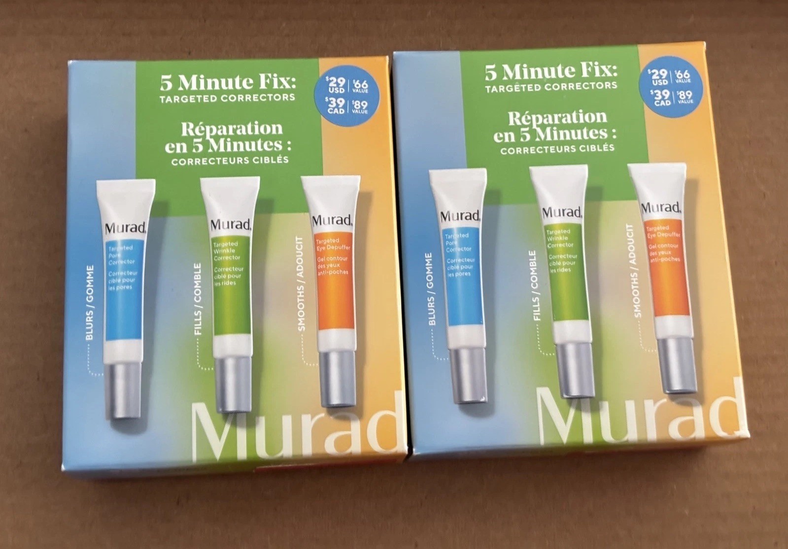 2 X New Murad 5 Minute Fix Target Corrector 3-Pack 0.17 fl oz Each. PLEASE READ