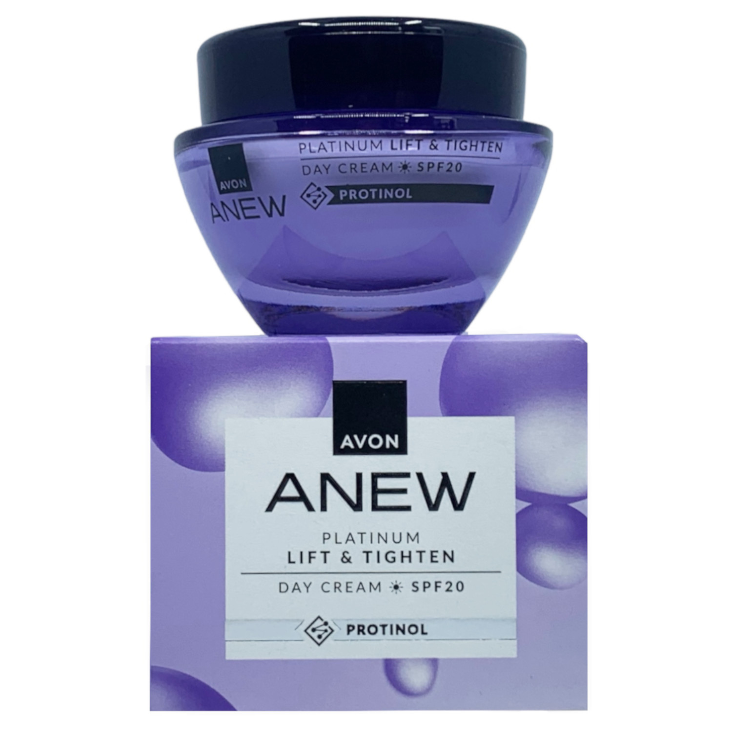 2 x Avon Anew Platinum Day Cream Lift & Tighten SPF 20 with Protinol 1.70 fl.oz