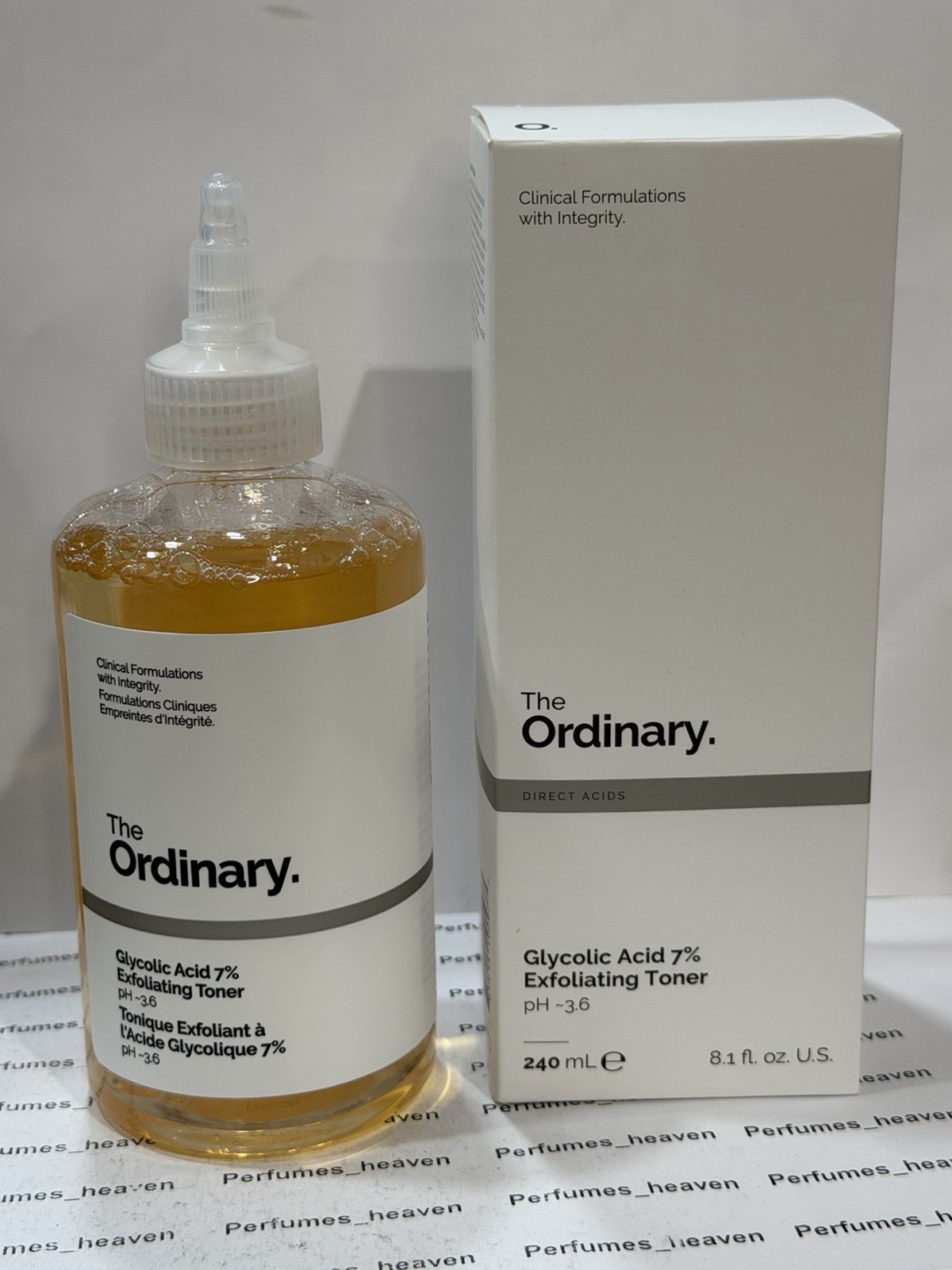 The Ordinary Glycolic Acid 7% Exfoliating Toner 8.1oz / 240ML New Box