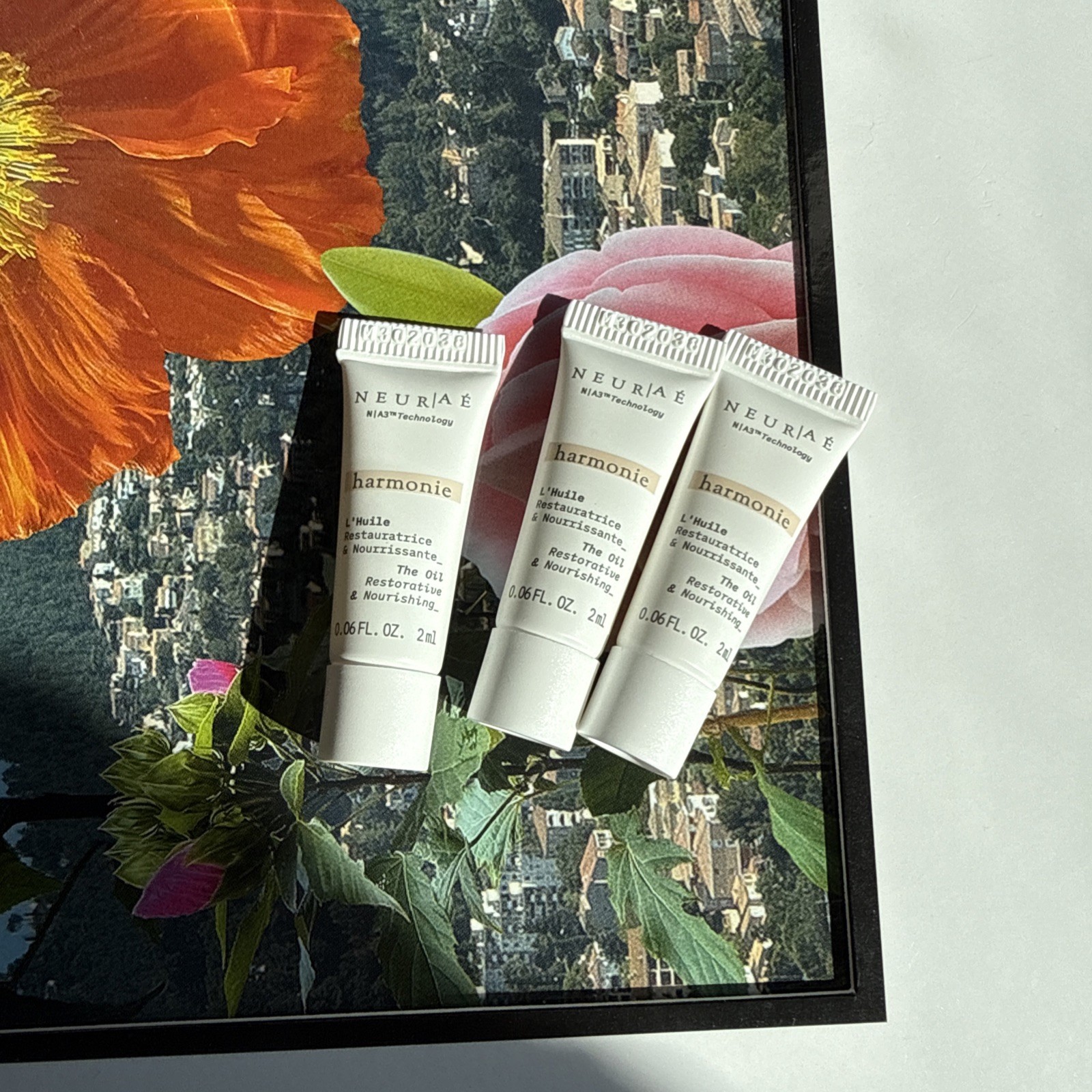 3x NEURAE Harmonie – The Oil Restorative & Nourishing 0.06oz 2ml sample size