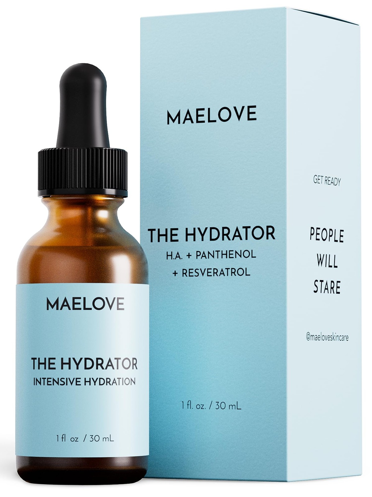 MAELOVE Hydrator Hyaluronic Acid B5 Serum with Resveratrol for Instantly Dewy…