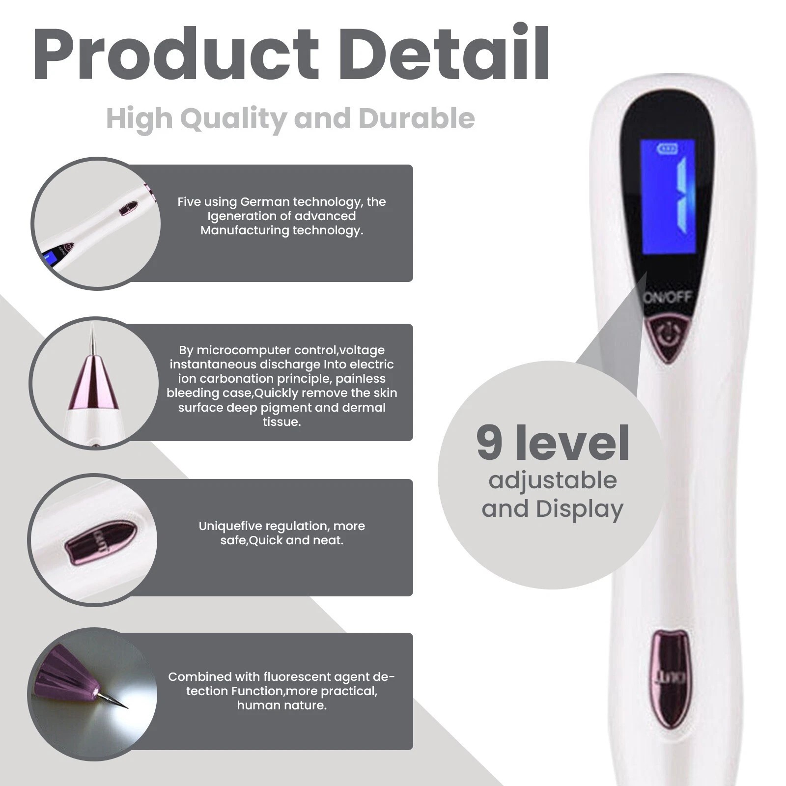 Anti-Aging Laser Plasma Pen Mole Removal Dark Spot Remover Skin Wart Tag Tattoo