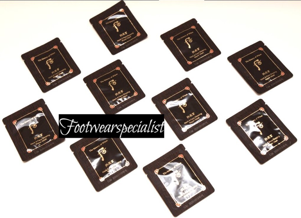 THE HISTORY OF WHOO GONGJINHYANG NECK &FACE SLEEPING REPAIR MASK 2.5ml 30~60pcs