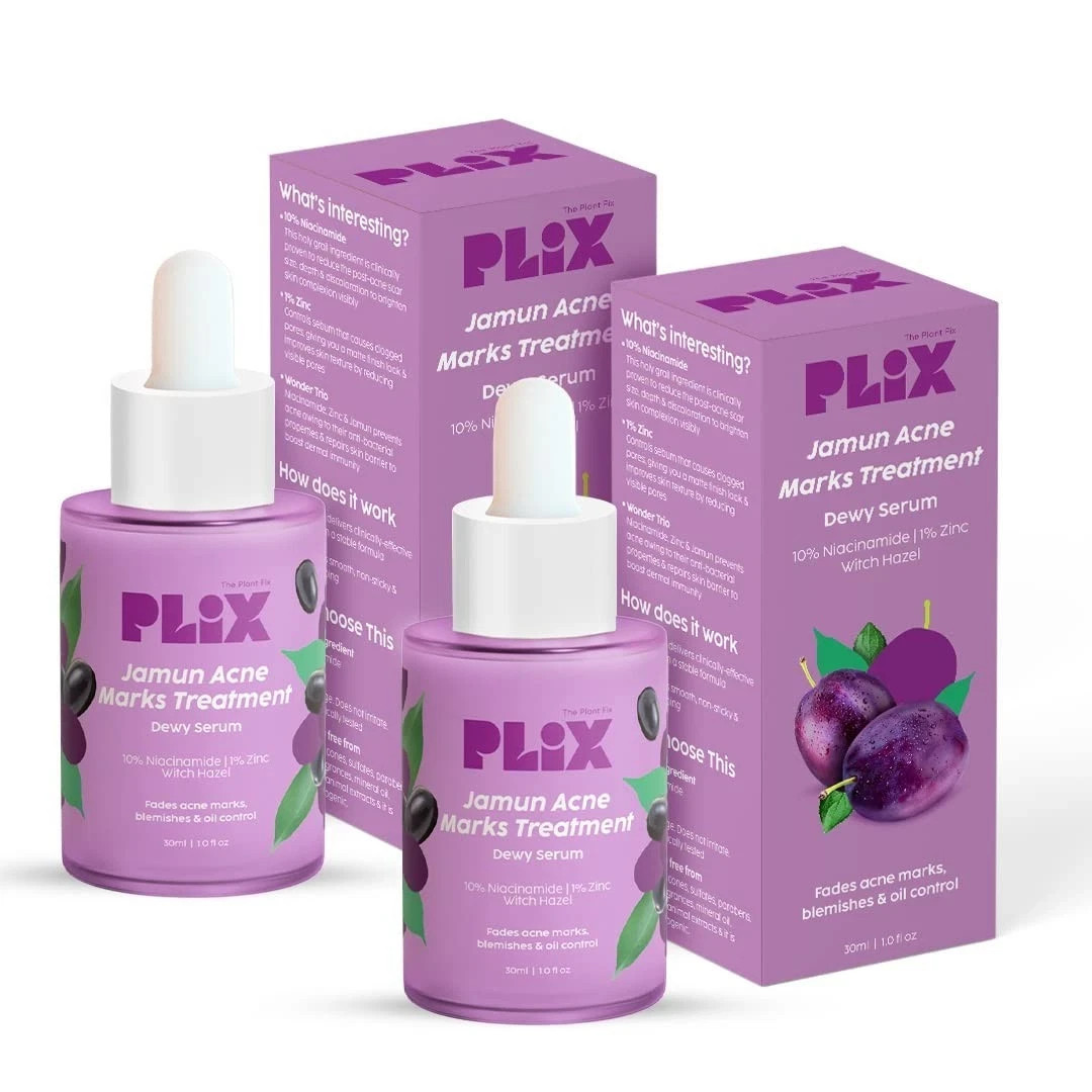 The Plant Fix Plix 10% Niacinamide Jamun Face Serum 30ml Pack Of 2 For Unisex