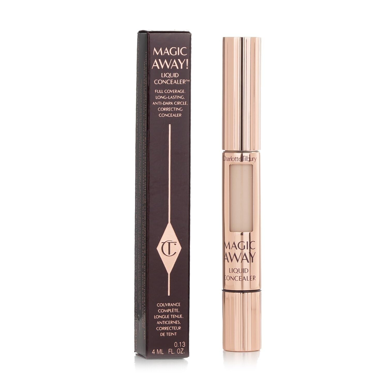 Charlotte Tilbury Magic Away Liquid Concealer 2 Fair 0.13 oz 4 ml New In Box