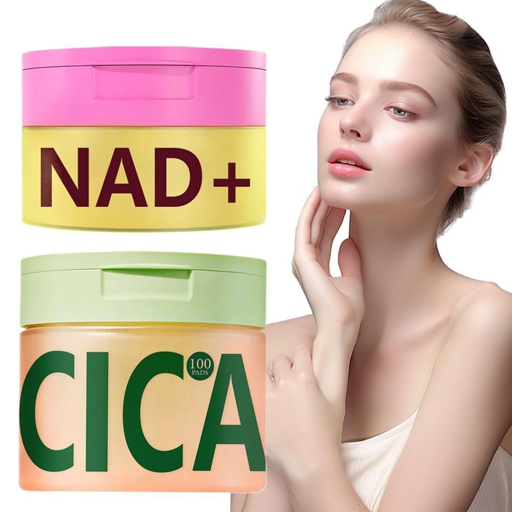 Korean NAD+ Anti-Aging Cream & 100pcs Polishing Cotton Pads Skin Renewal Set