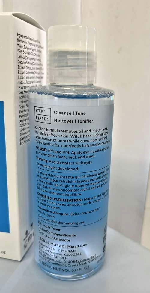 Clarifying Toner by Murad for Unisex – 6 oz Toner/ NIB