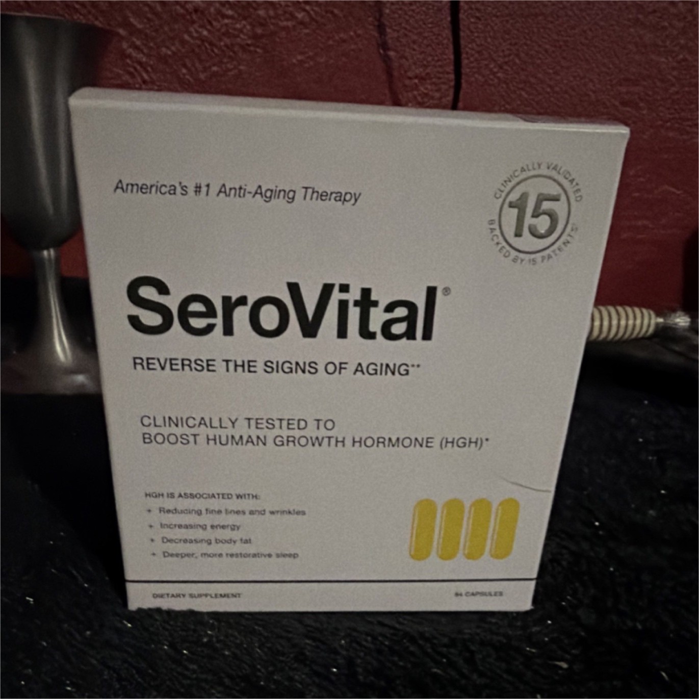 SeroVital Wrinkle Reducer Capsules for Face with L-lysine & L-arginine 84ct