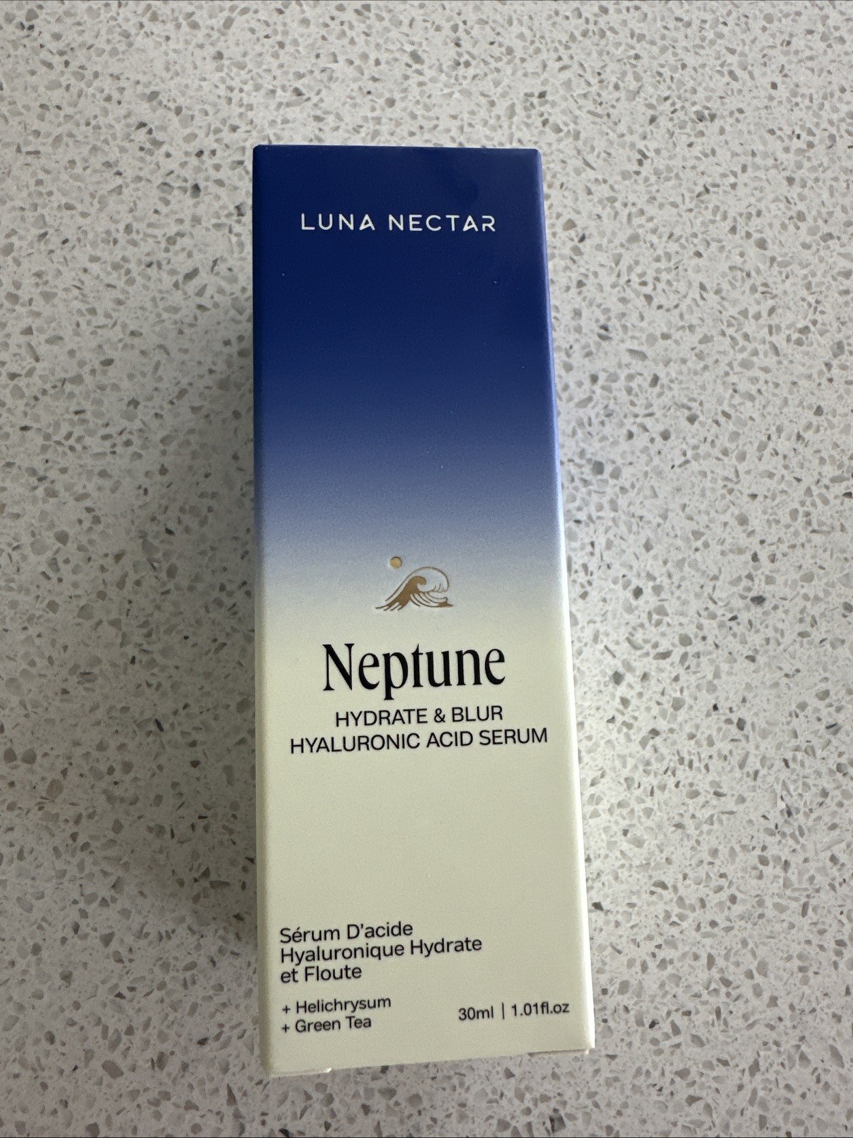 Luna Nectar NEPTUNE Hydrate & Blur Hyaluronic Acid Serum 1.01 Oz NIB