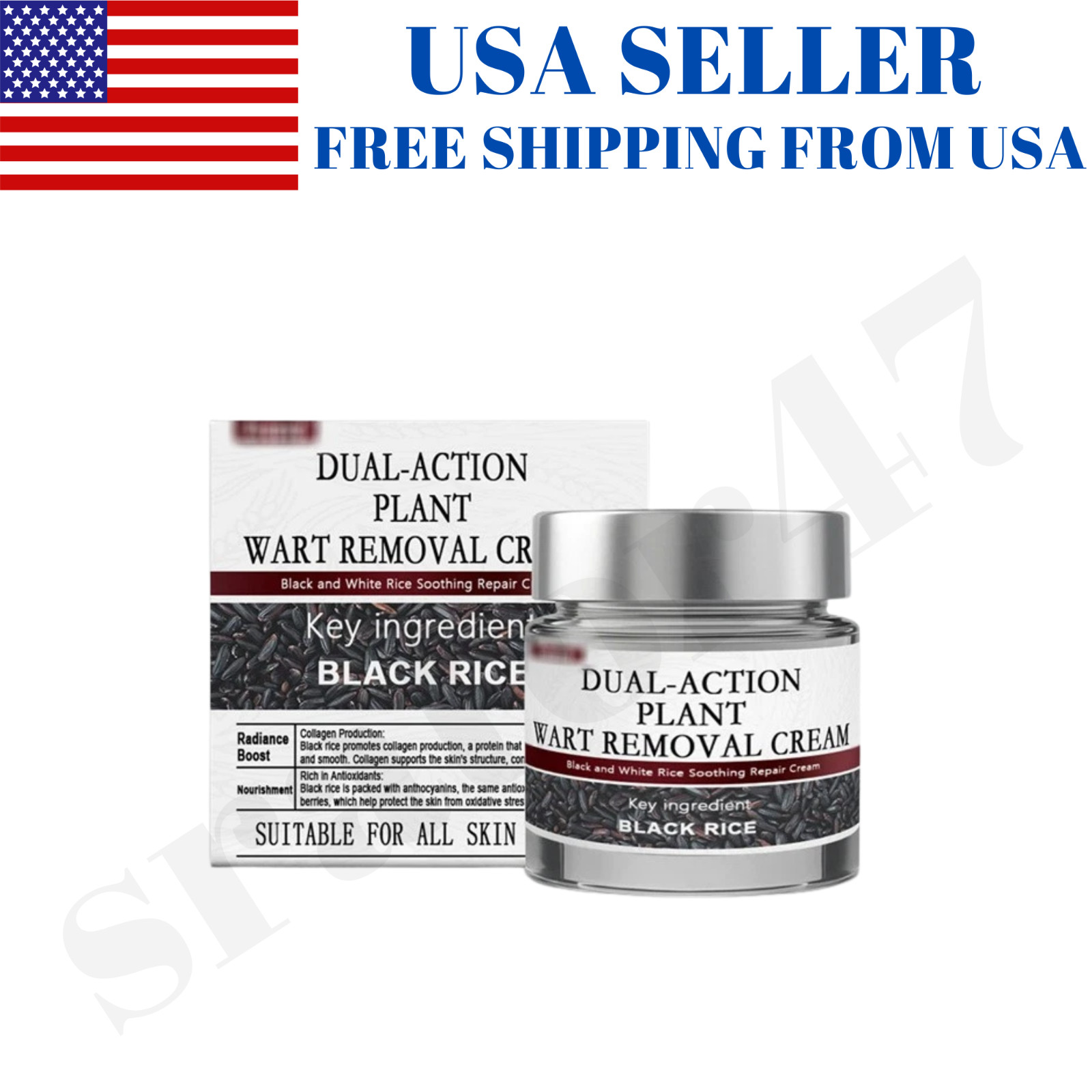 Black Rice Soothing Cream 60g Keraerase Dual-Action Skin Renewal Cream