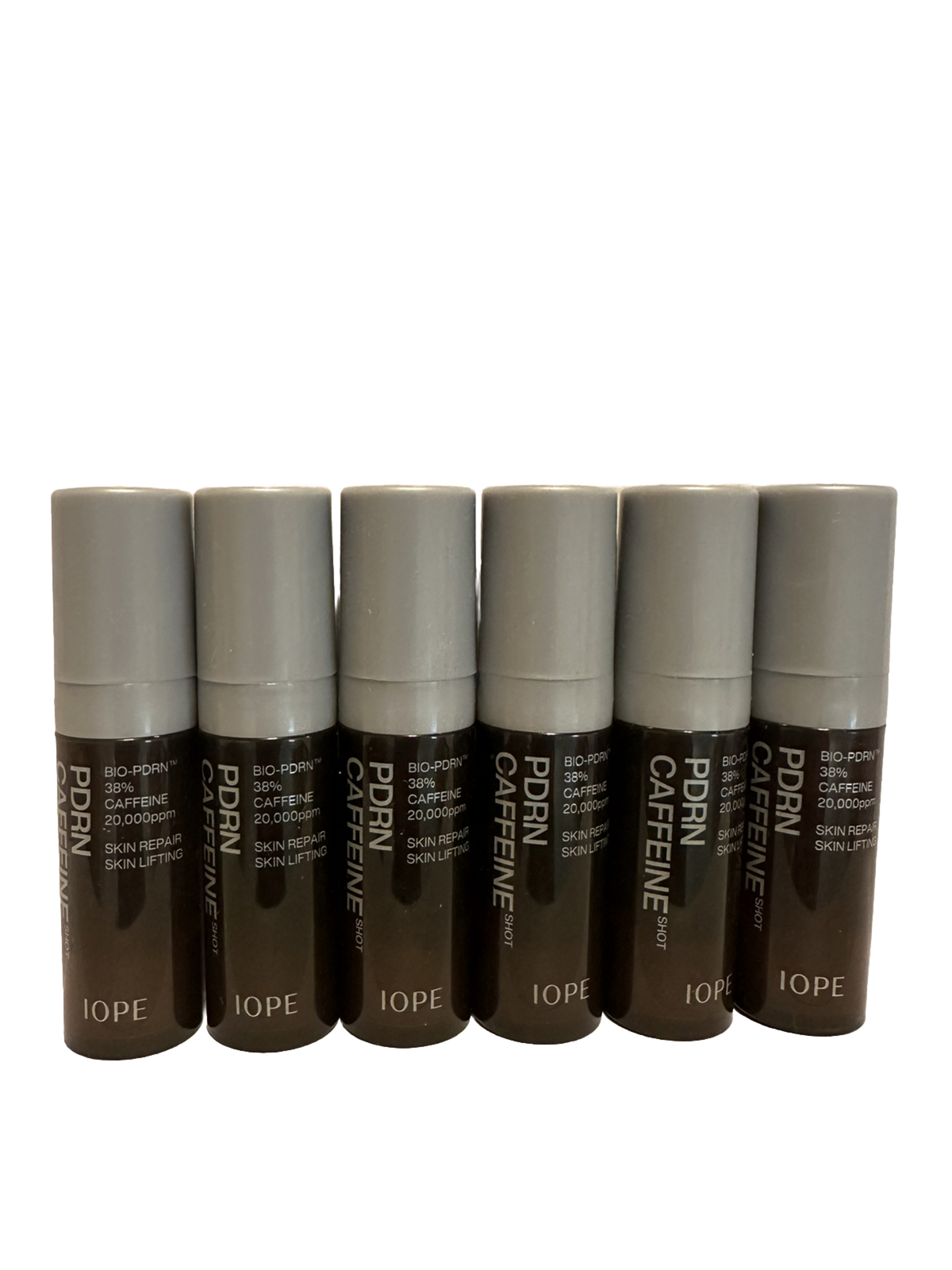 IOPE PDRN Caffeine Shot 5ml X 6 = 30ml Home Lifting Ampoule, Anti-aging K-Beauty