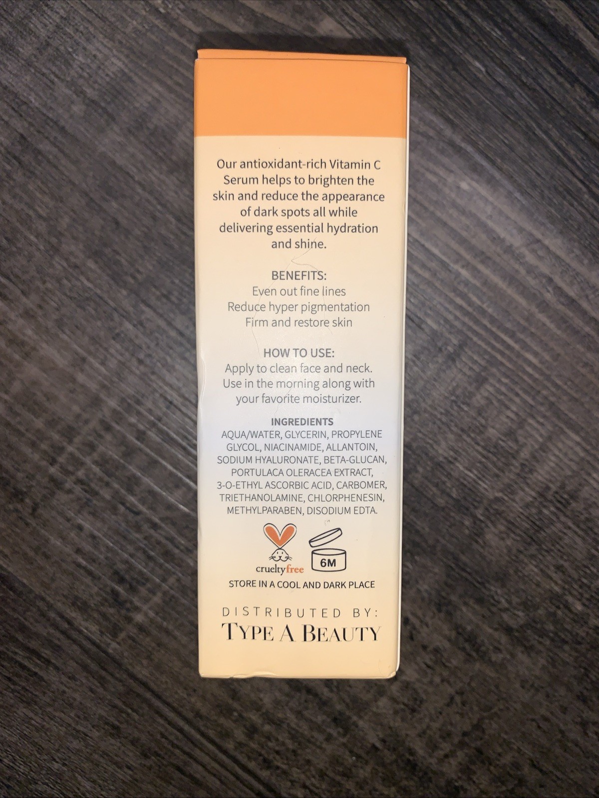 NEW IN BOX Type A Beauty Concentrated Vitamin C Serum For All Skin Types 2 fl oz