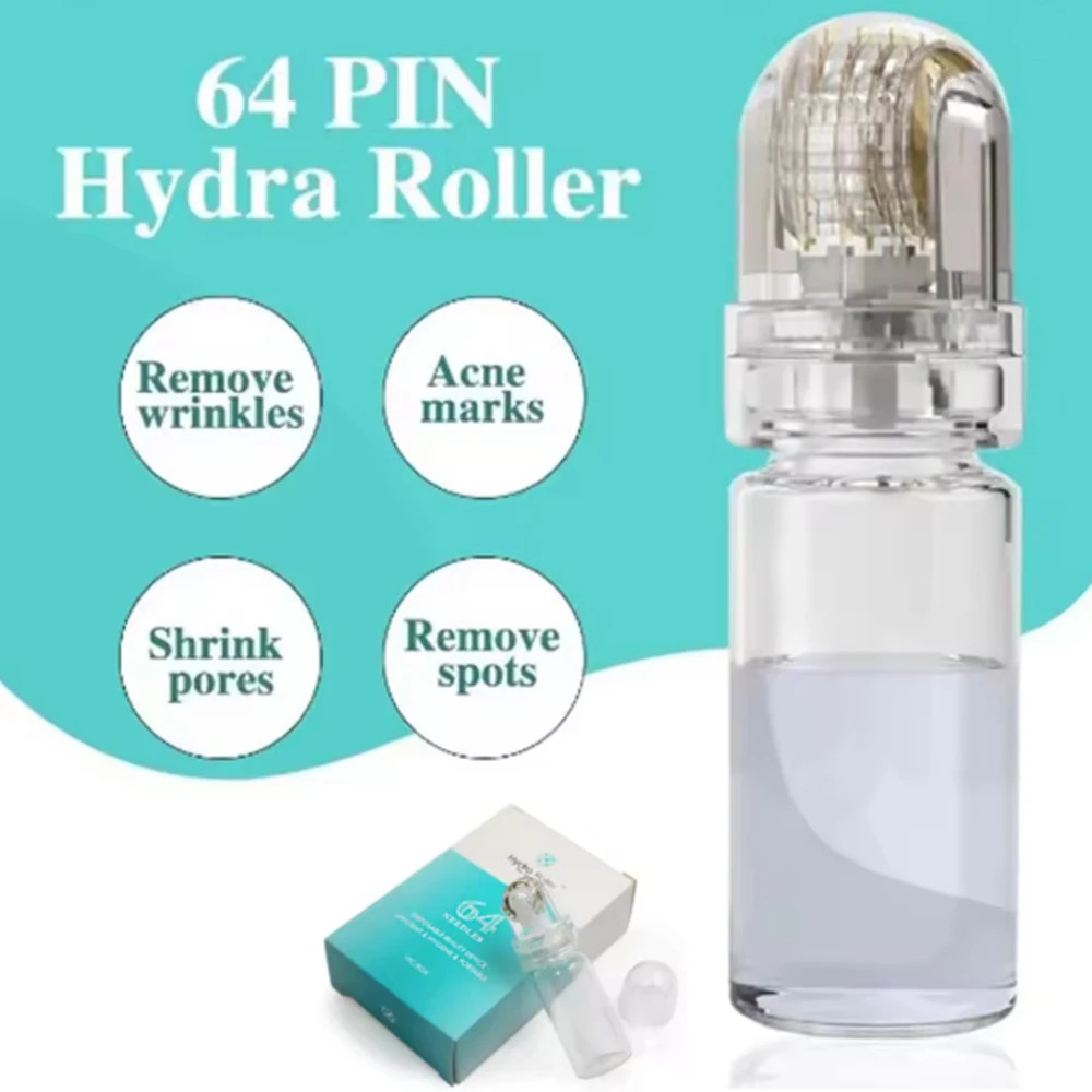Roller Needle Gold Titanium Tip Needles Cosmetic Roller Reusable Bottle