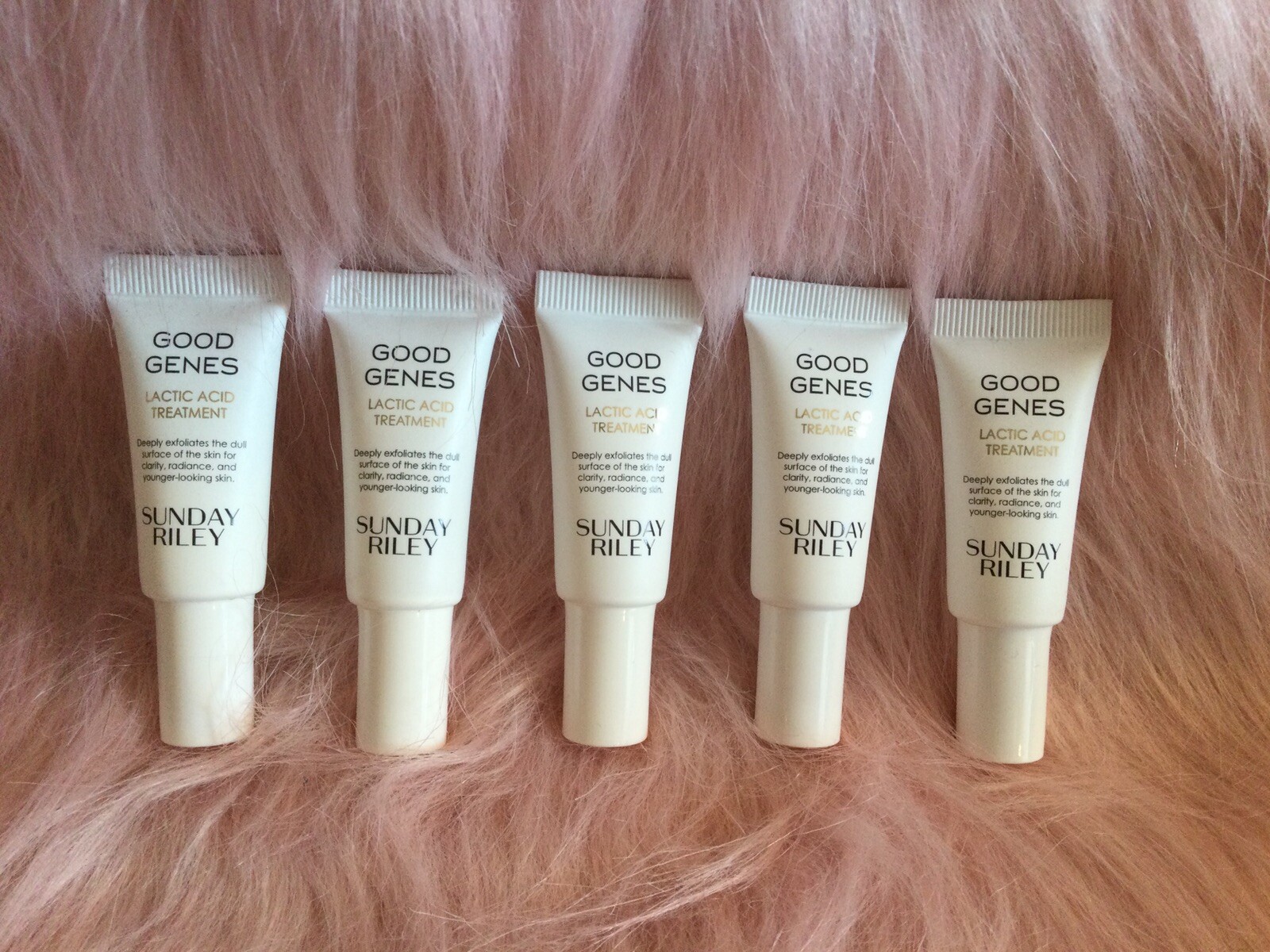 5X Sunday Riley Good Genes Lactic Acid Treatment mini Travel Size 0.17oz/5ml Ea