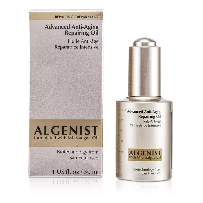 NIB Full Size Algenist Advanced Anti-Aging Repairing Oil Microalgae Oil 1 fl oz