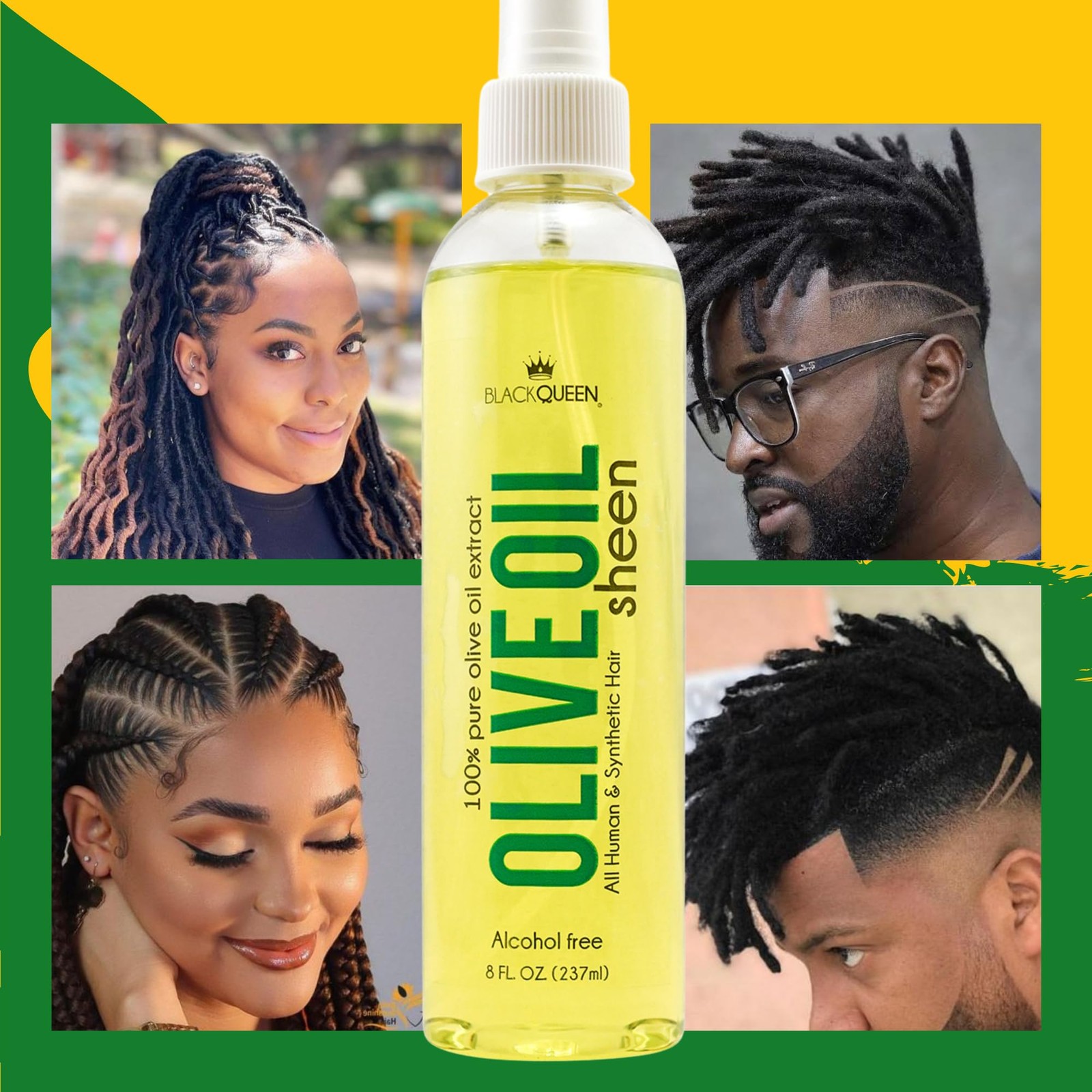 Black Queen® Olive Oil Moisturizing Spray for Locs, 8 Fl Oz (Pack of 1)