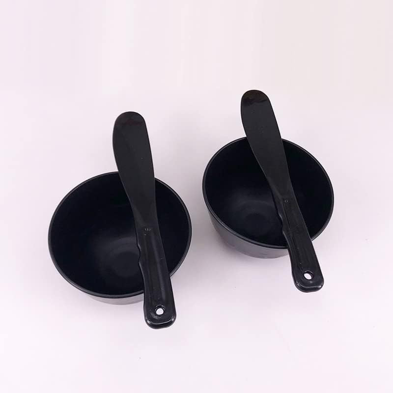2 Pieces Rubber Facial Mask Mixing Bowl With Plastic Spatula Facemask Bowl Mu…
