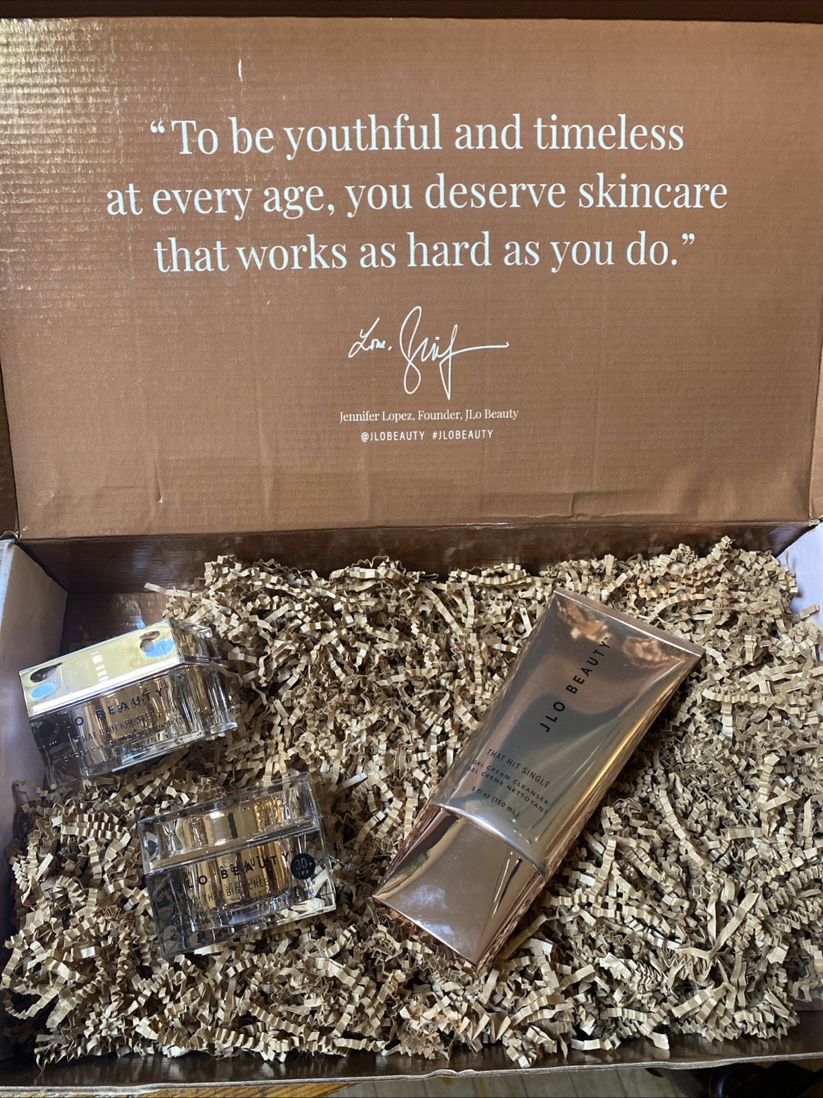 JLO Beauty Starter Set Hit Single Cleanser 5oz Blockbuster 1.7 Big Screen 1.7