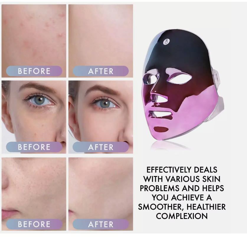 NEW Flawless Face Multi-Colored Light LED Mask | Skin Care