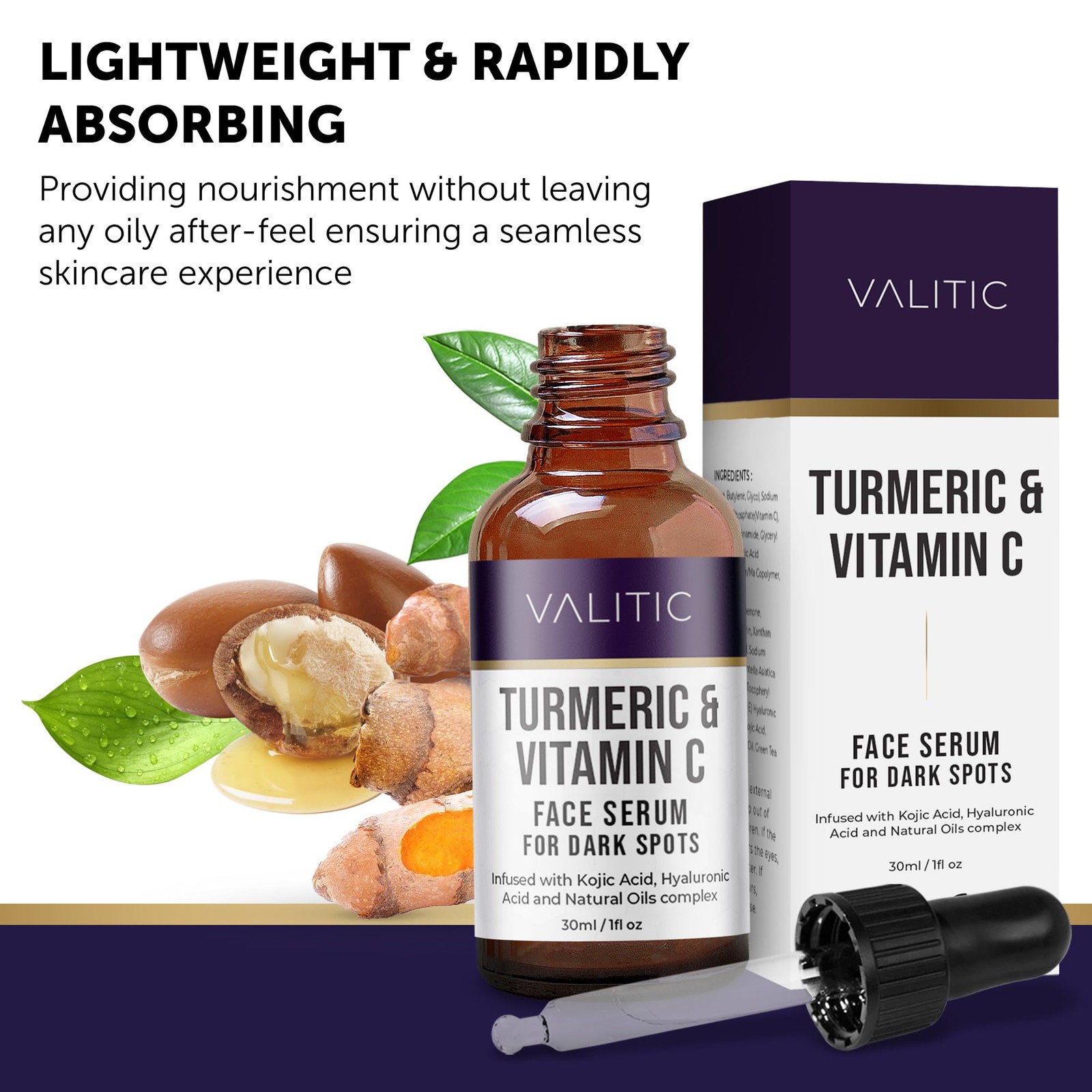Vitamin C Serum – Anti Aging and Dark Spot Remover for Face, Skin Care with N…