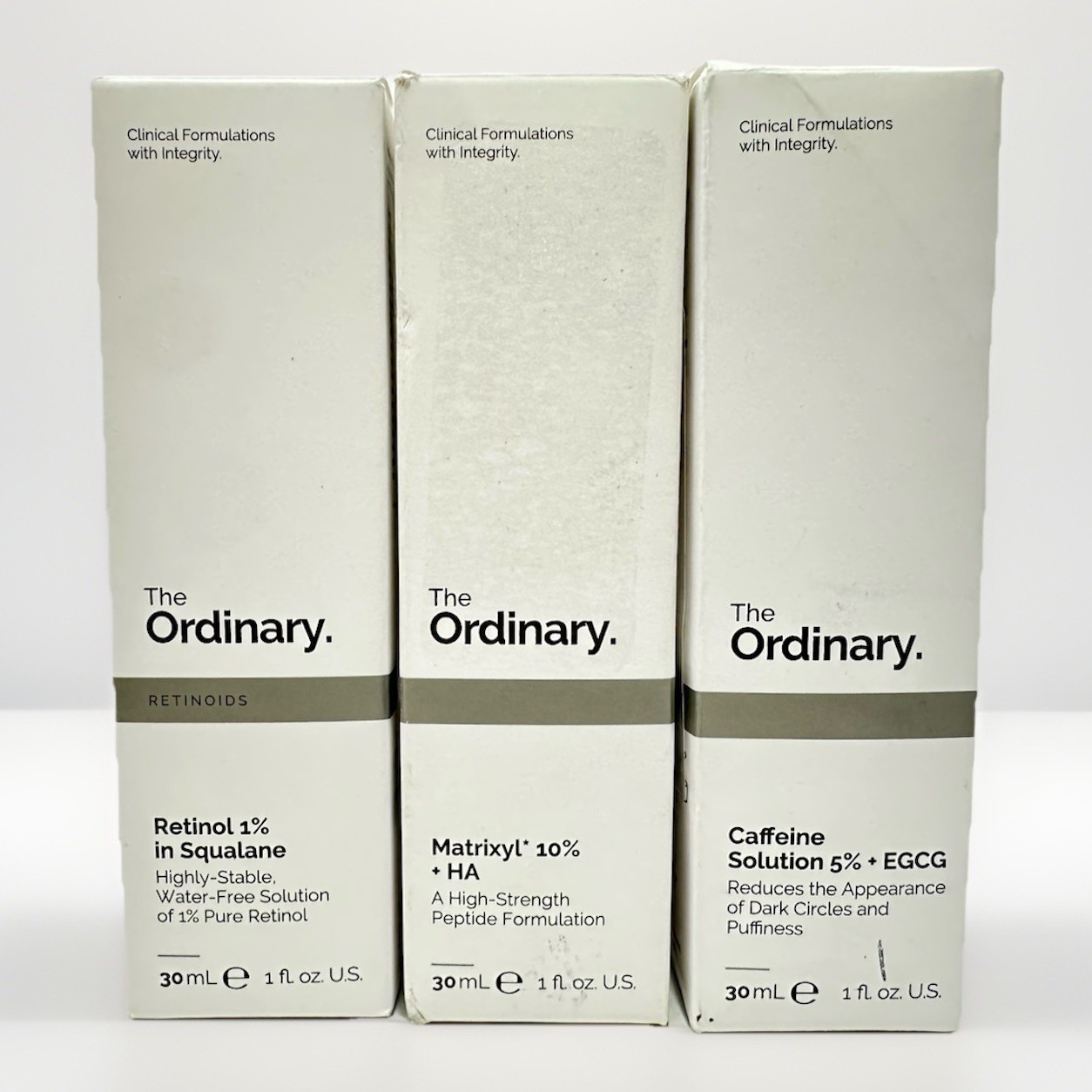 The Ordinary Retinol 1% + Matrixyl 10%+Caffeine Solution 5% 3 PACK
