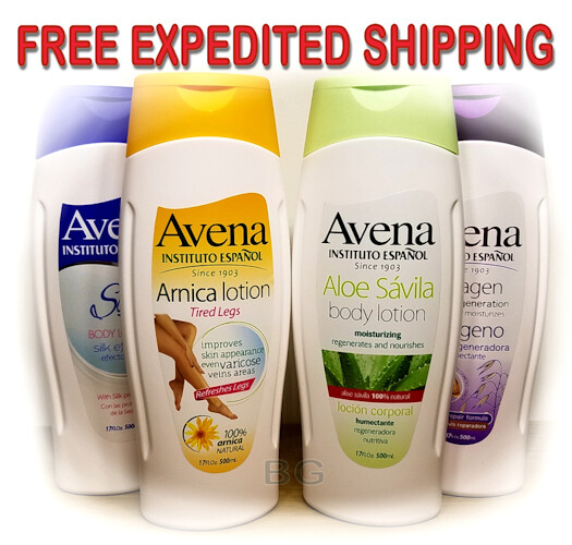 Avena Hand & Body Lotion 17 oz. Skin Softener Moisturizer Cream Anti Age Bundle