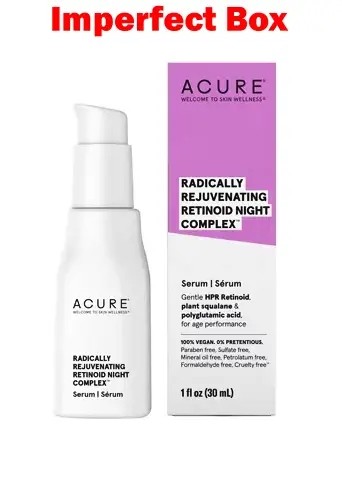Acure Radically Rejuvenating Retinoid Night Complex Face Treatment – 1 fl oz