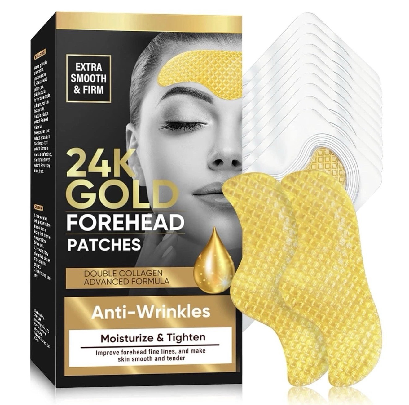 Forehead Wrinkle Patches, Anti Wrinkle Patches with Collagen for Face Overnight