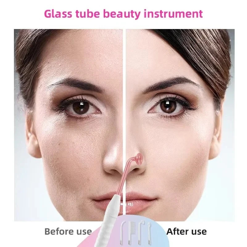 High Frequency Facial Skin Care Wand Machine Anti-aging Acne Hair Treatment Set