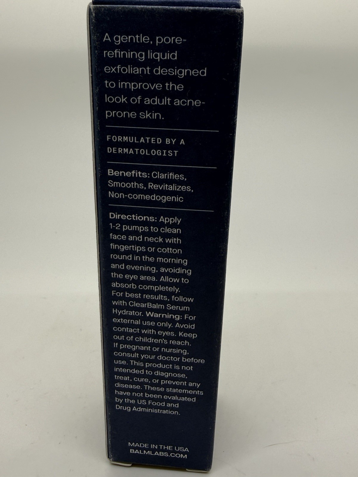 Balm Labs ClearBalm Power Elixir With Bixa Orellana Seed Extract 1.7 FLOz