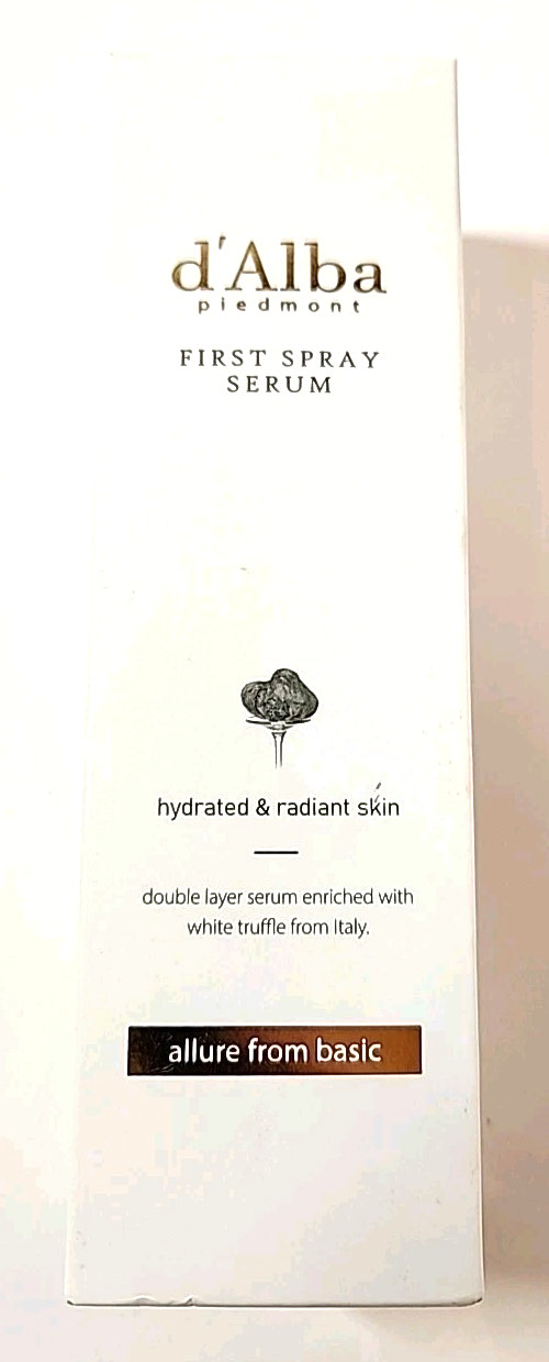 d’Alba White Truffle First Spray Serum Vegan K-Beauty Korean Skincare SEALED NIB