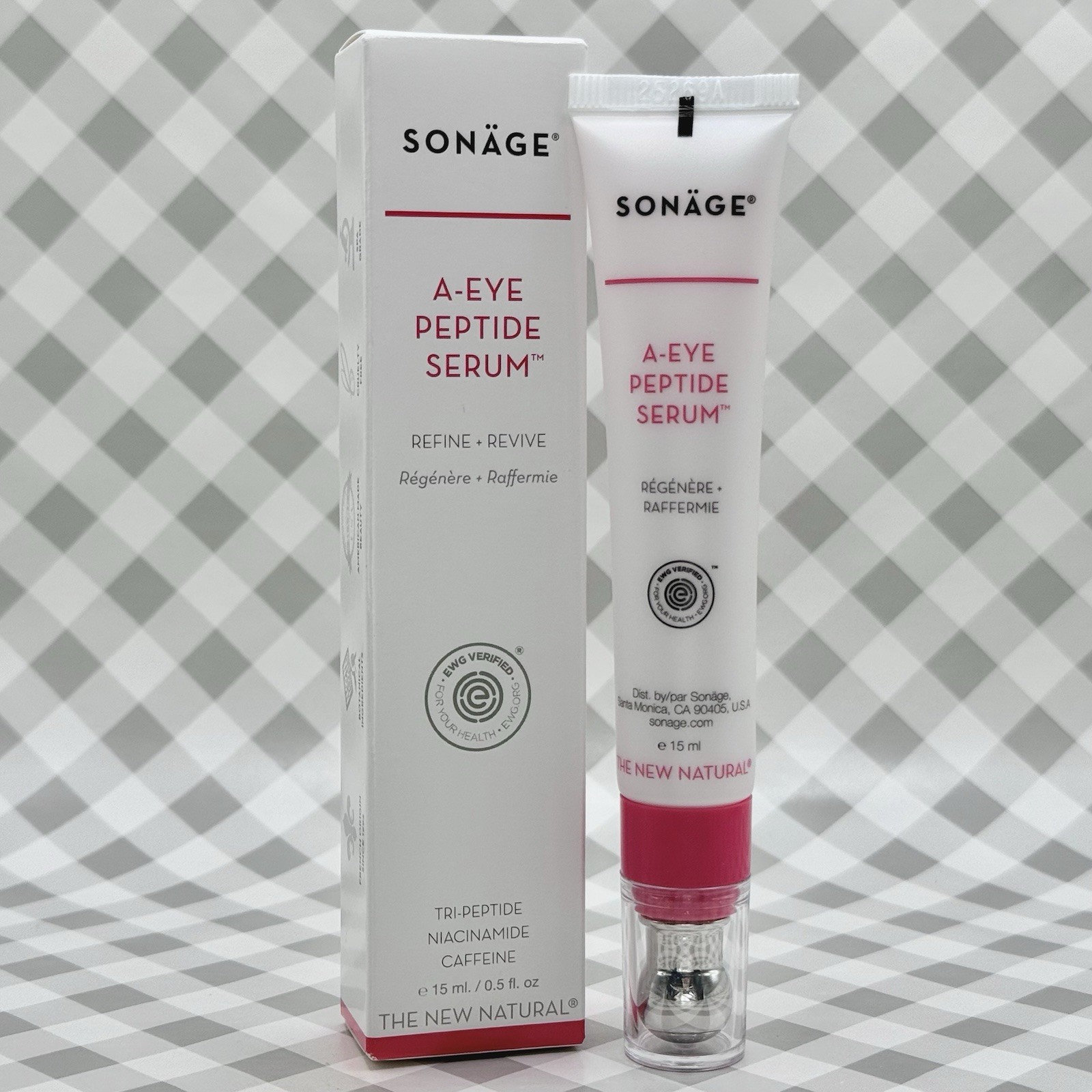 Sonage A-Eye Peptide Serum 0.5oz 15mL Full Size ••NEW IN BOX••🎁